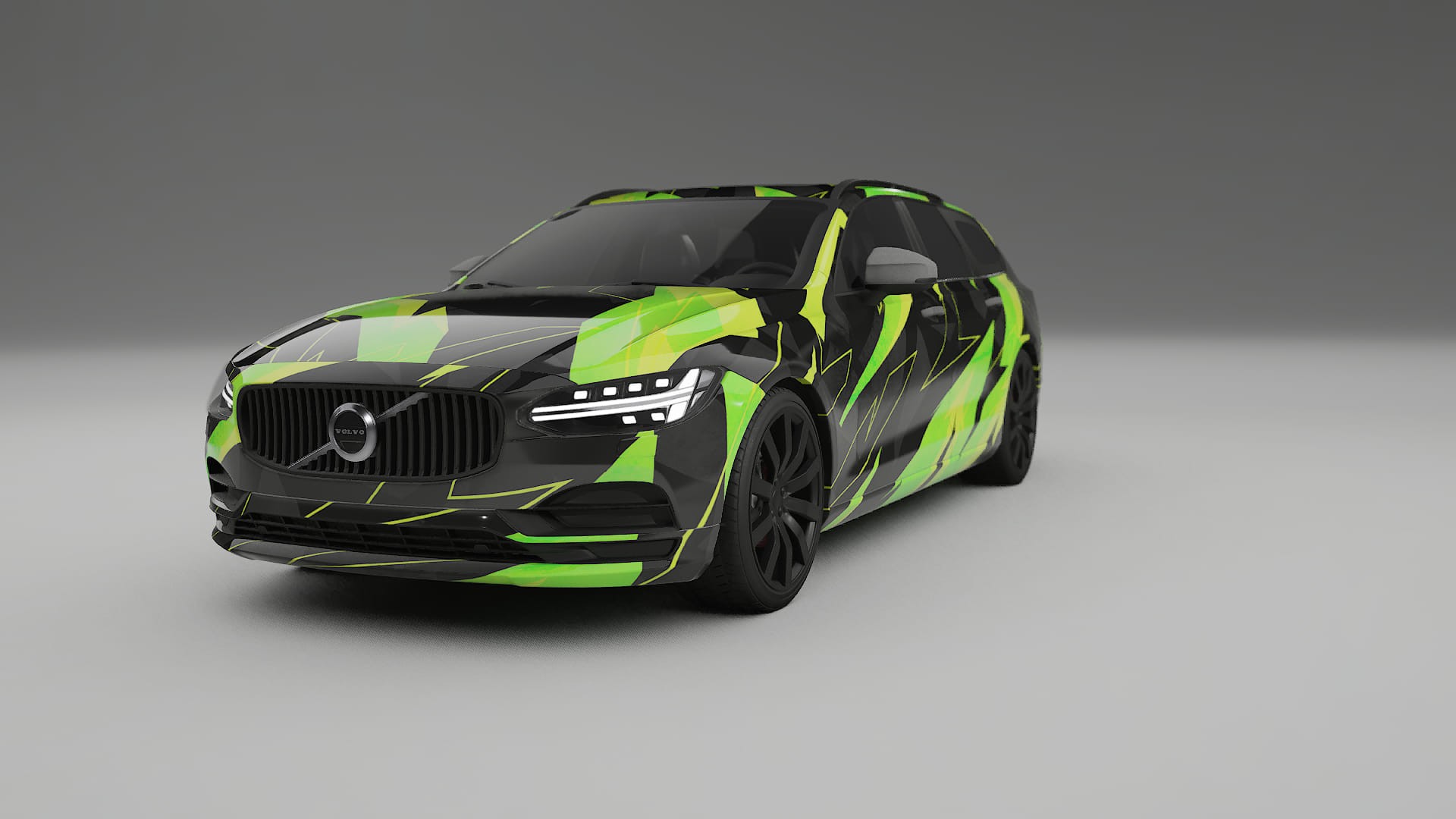 Volvo V90 P5 NINJA TURTLES – Ontworpen Wrap PPF Kit van Printbaar Polyurethaanfolie