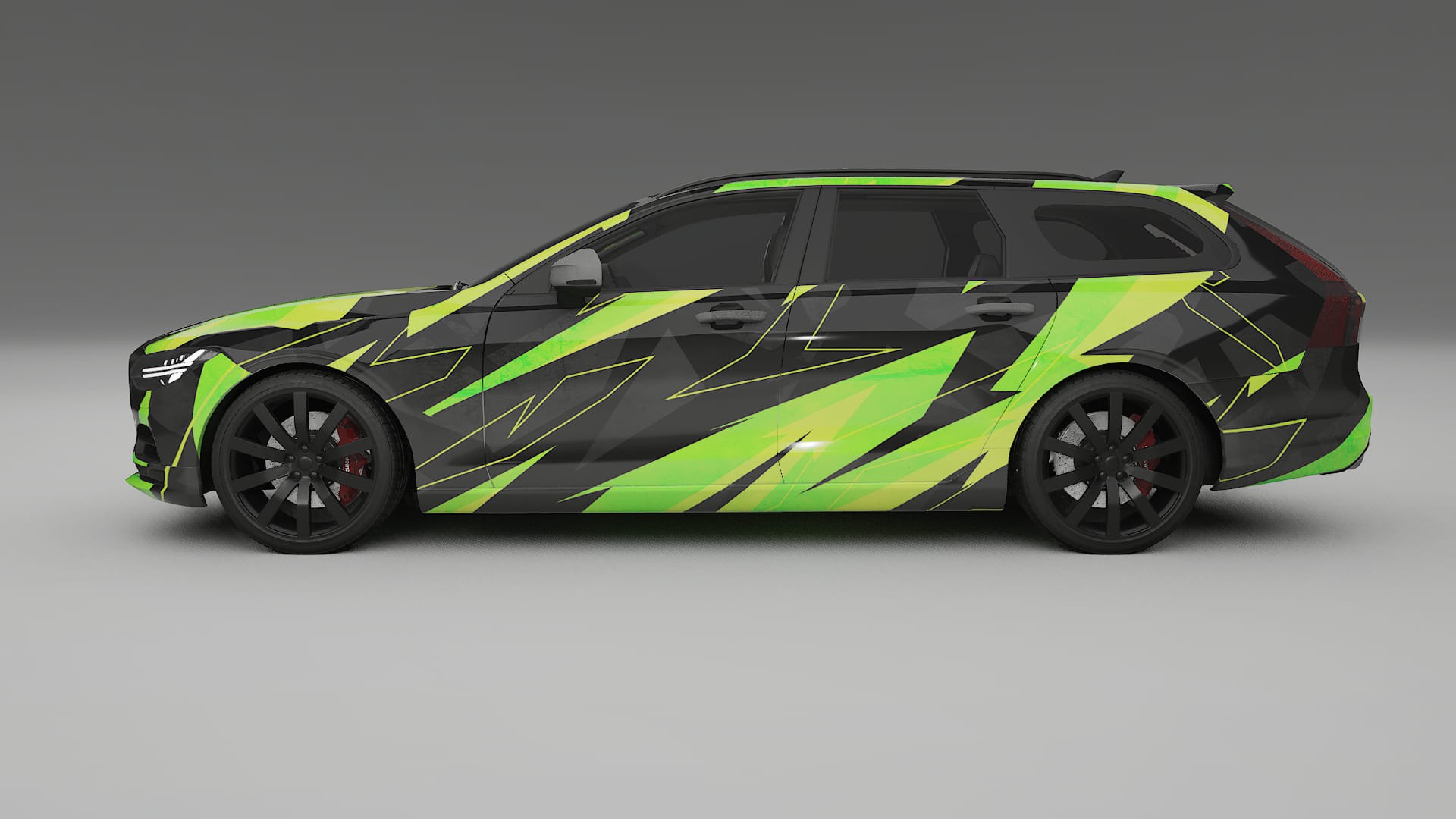 Volvo V90 P5 NINJA TURTLES – Ontworpen Wrap PPF Kit van Printbaar Polyurethaanfolie