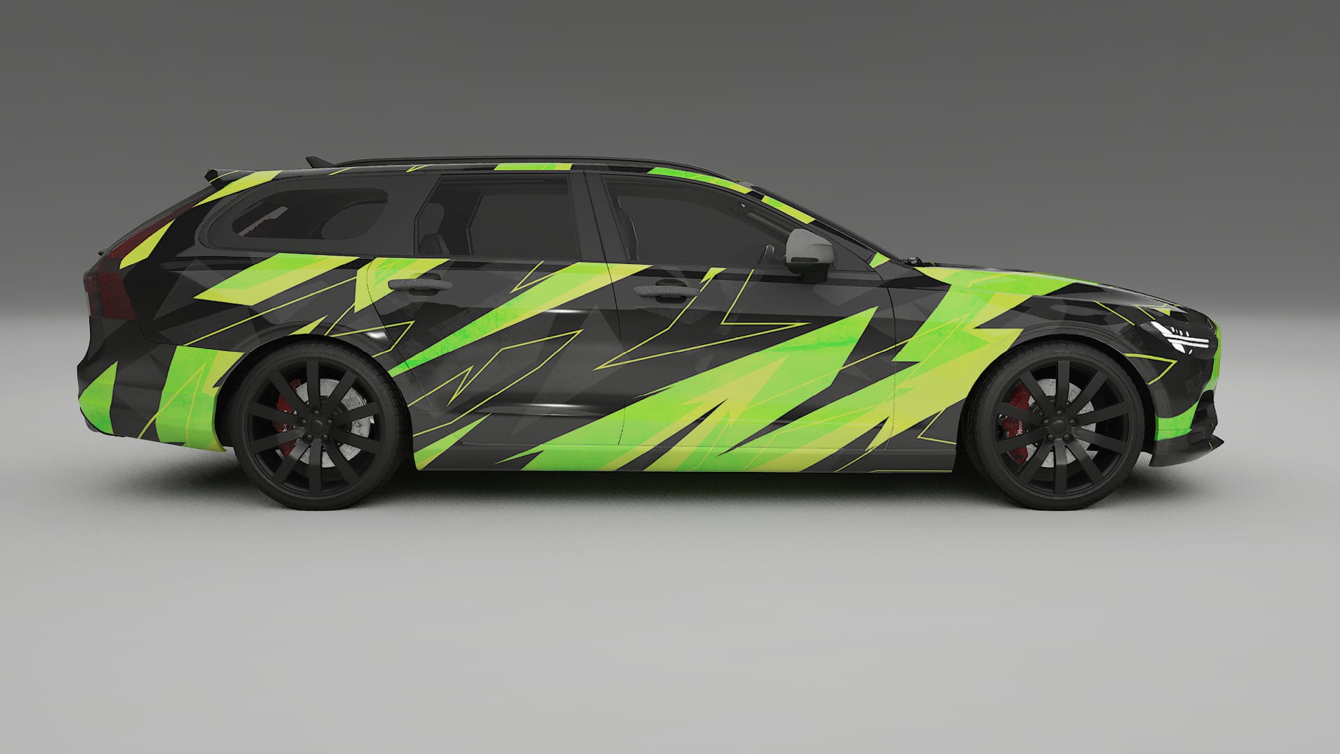 Volvo V90 P5 NINJA TURTLES – Ontworpen Wrap PPF Kit van Printbaar Polyurethaanfolie