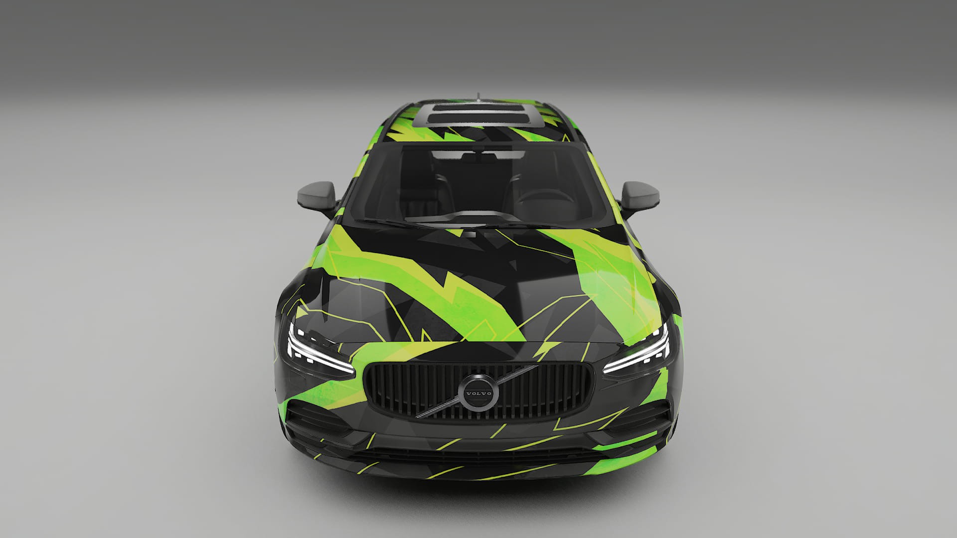 Volvo V90 P5 NINJA TURTLES – Ontworpen Wrap PPF Kit van Printbaar Polyurethaanfolie