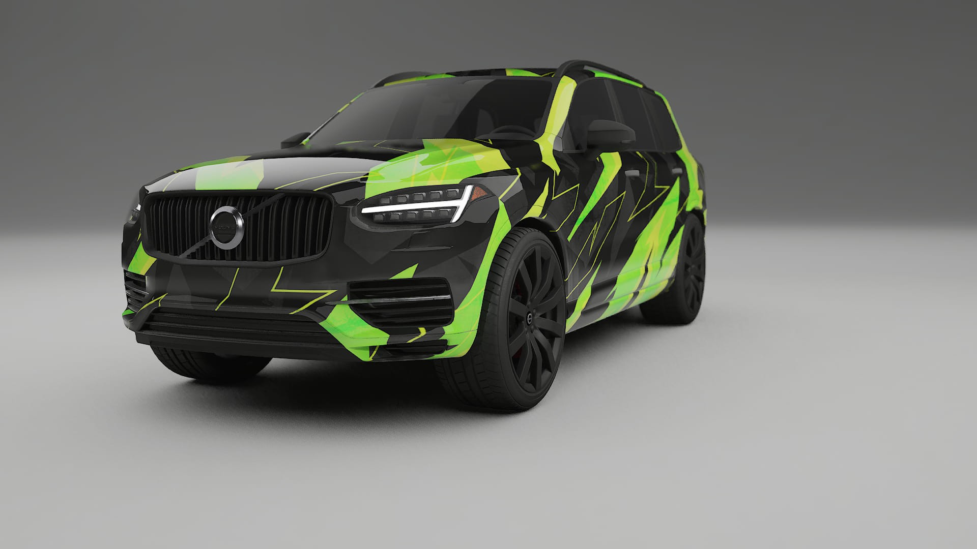 Volvo XC90 SPA NINJA TURTLES – Ontworpen Wrap PPF Kit van Printbaar Polyurethaanfolie