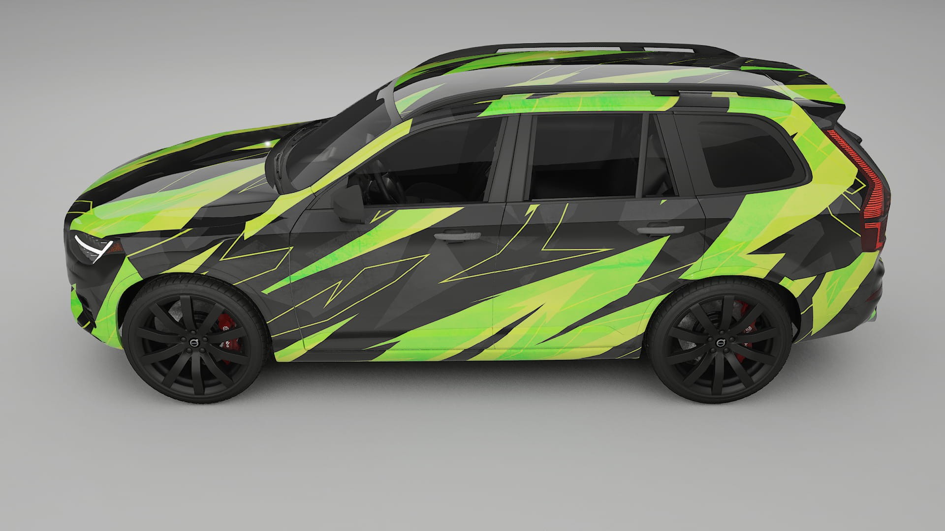 Volvo XC90 SPA NINJA TURTLES – Ontworpen Wrap PPF Kit van Printbaar Polyurethaanfolie