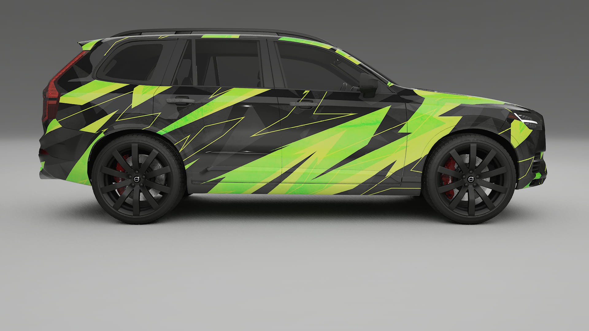 Volvo XC90 SPA NINJA TURTLES – Ontworpen Wrap PPF Kit van Printbaar Polyurethaanfolie