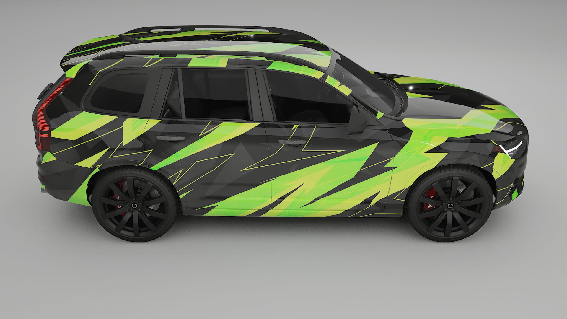 Volvo XC90 SPA NINJA TURTLES – Ontworpen Wrap PPF Kit van Printbaar Polyurethaanfolie