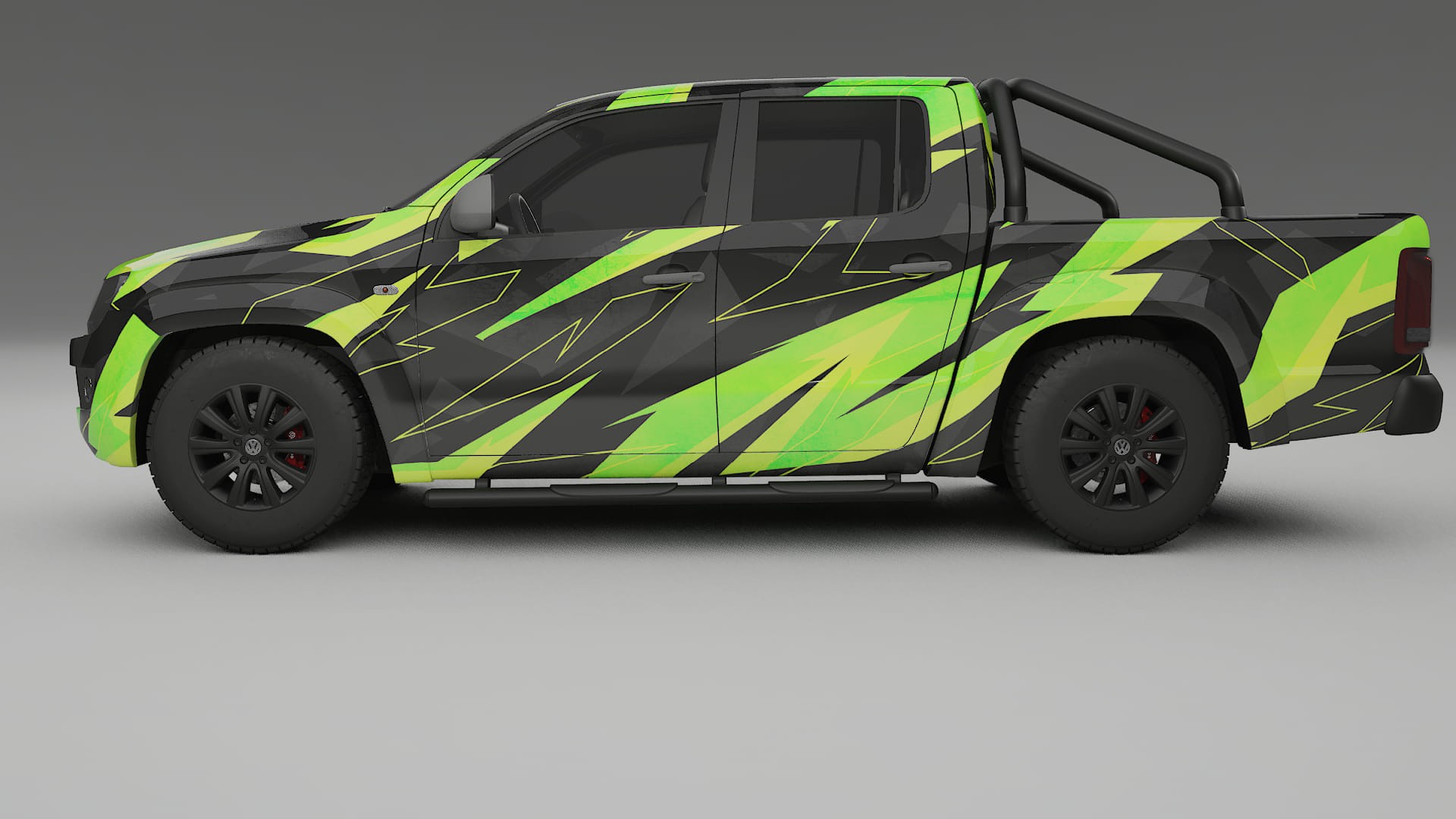 VW Amarok 2H NINJA TURTLES – Ontworpen Wrap PPF Kit van Printbaar Polyurethaanfolie