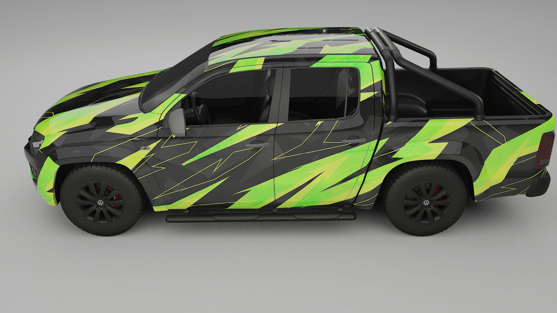 VW Amarok 2H NINJA TURTLES – Ontworpen Wrap PPF Kit van Printbaar Polyurethaanfolie