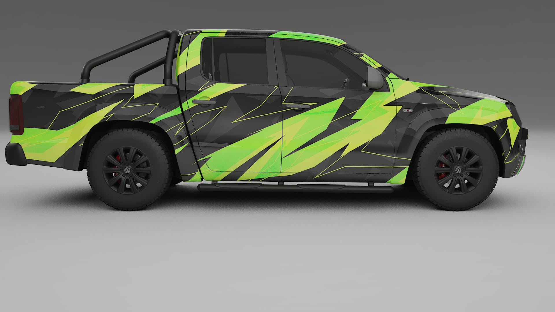 VW Amarok 2H NINJA TURTLES – Ontworpen Wrap PPF Kit van Printbaar Polyurethaanfolie