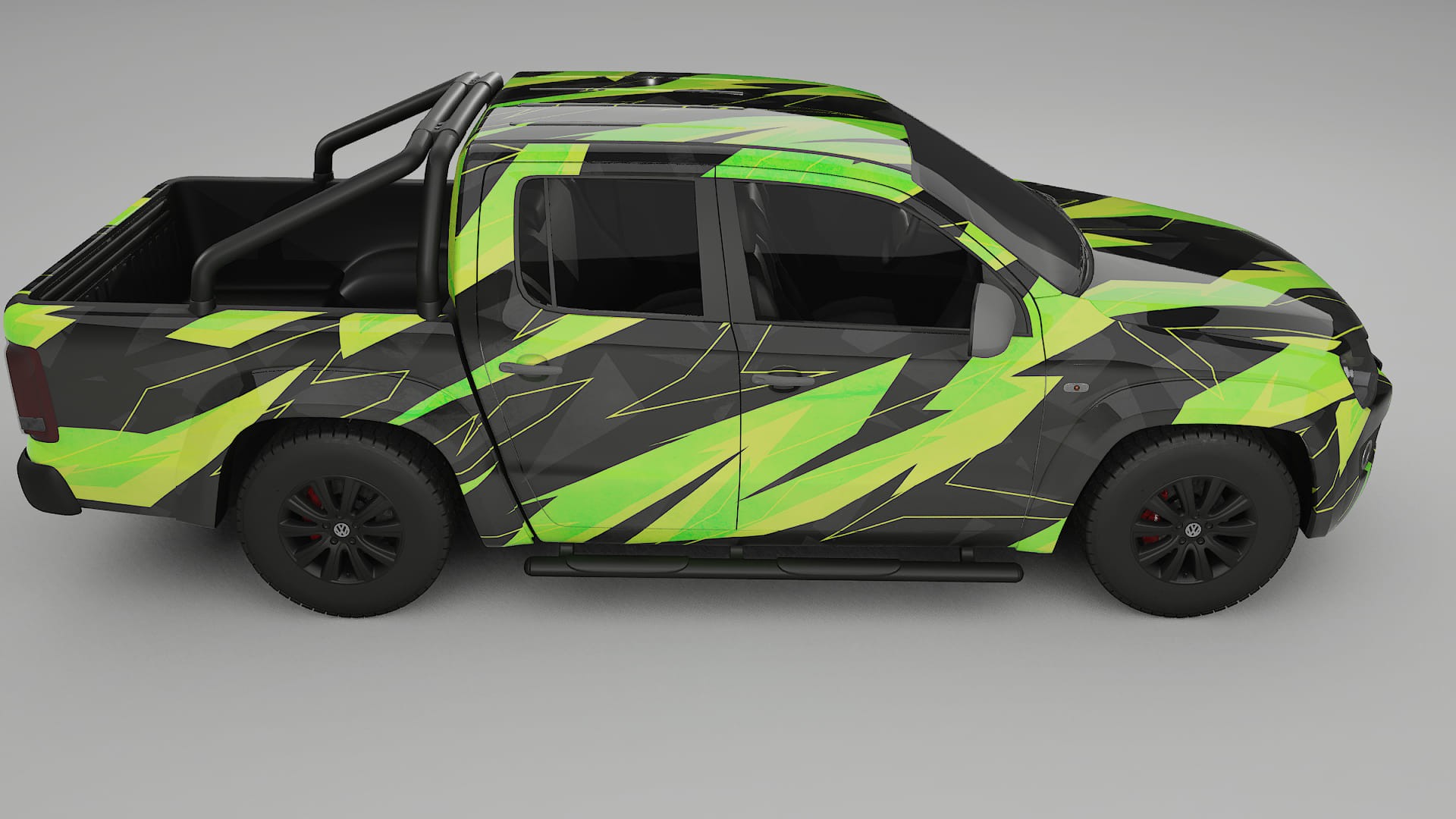 VW Amarok 2H NINJA TURTLES – Ontworpen Wrap PPF Kit van Printbaar Polyurethaanfolie
