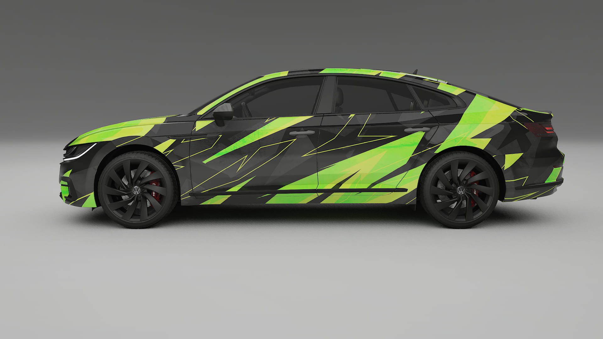 VW Arteon R 3H prefacelift pre-LCI NINJA TURTLES – Ontworpen Wrap PPF Kit van Printbaar Polyurethaanfolie