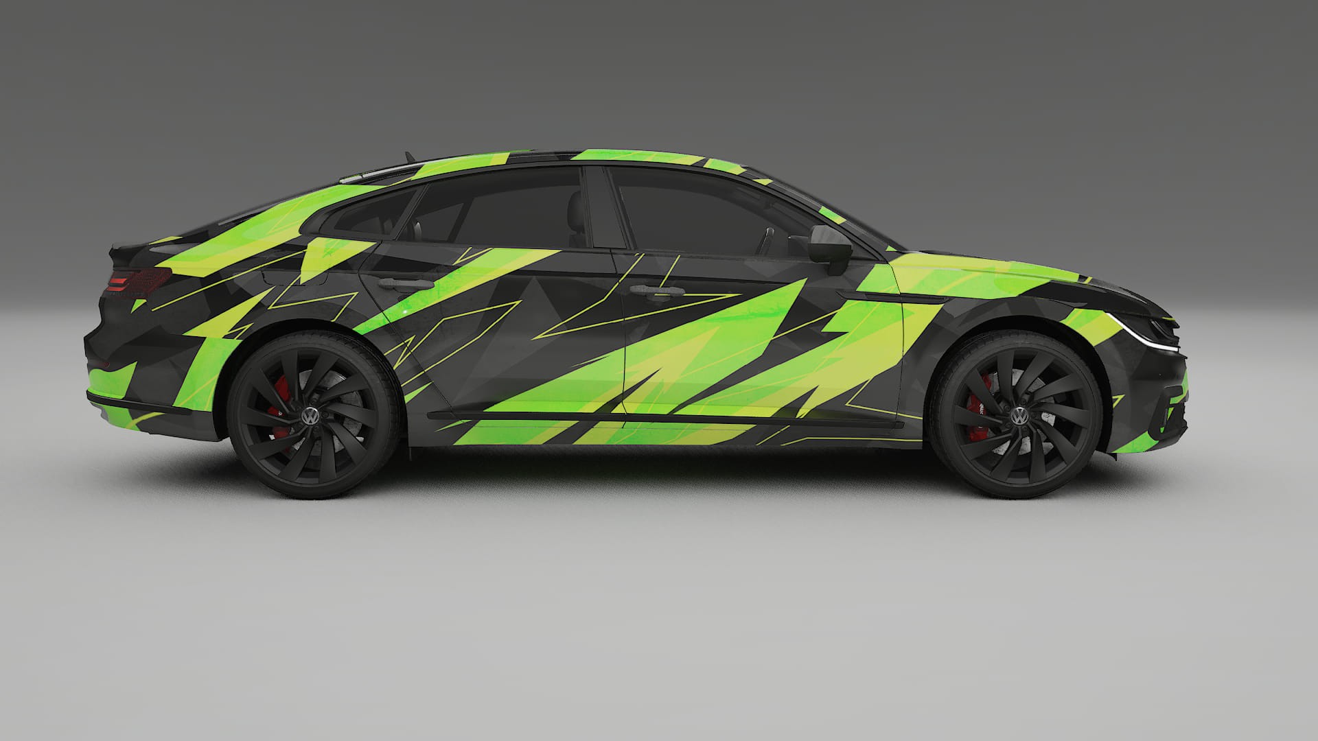 VW Arteon R 3H prefacelift pre-LCI NINJA TURTLES – Ontworpen Wrap PPF Kit van Printbaar Polyurethaanfolie