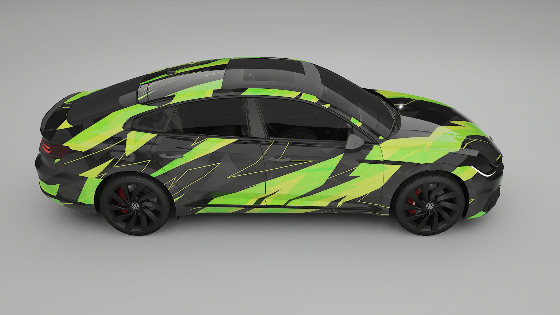 VW Arteon R 3H prefacelift pre-LCI NINJA TURTLES – Ontworpen Wrap PPF Kit van Printbaar Polyurethaanfolie