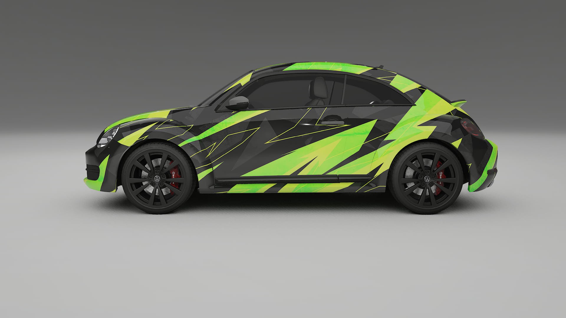 VW Beetle A5 prefacelift pre-LCI NINJA TURTLES – Ontworpen Wrap PPF Kit van Printbaar Polyurethaanfolie