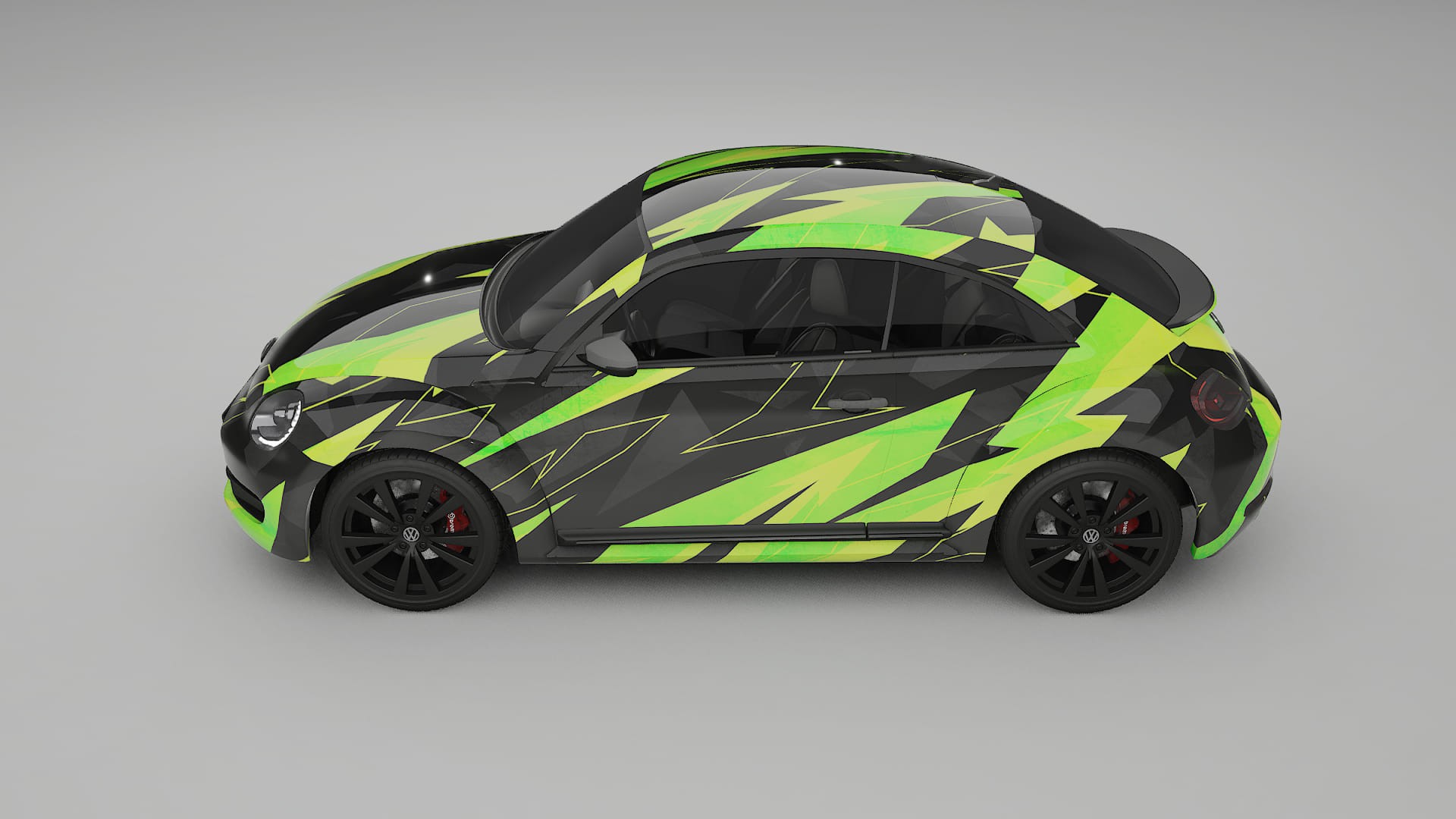 VW Beetle A5 prefacelift pre-LCI NINJA TURTLES – Ontworpen Wrap PPF Kit van Printbaar Polyurethaanfolie