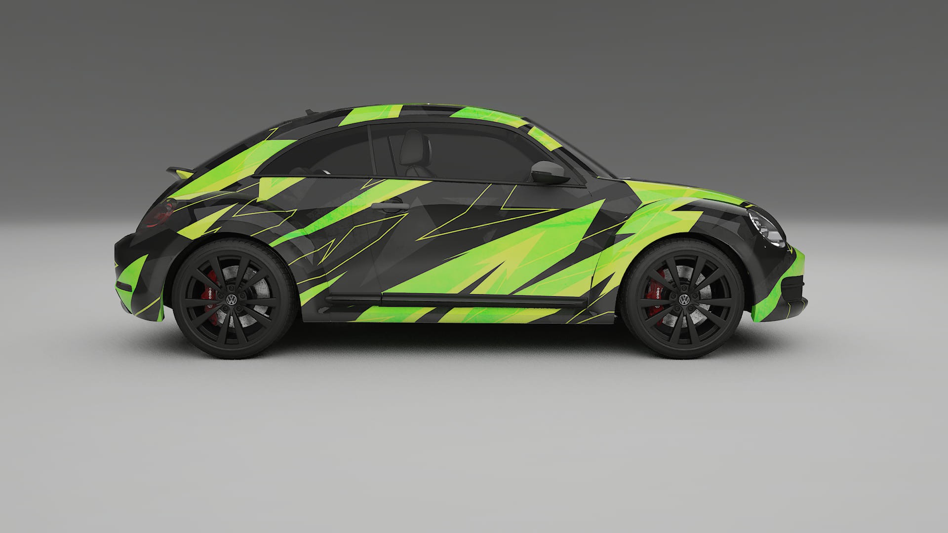 VW Beetle A5 prefacelift pre-LCI NINJA TURTLES – Ontworpen Wrap PPF Kit van Printbaar Polyurethaanfolie