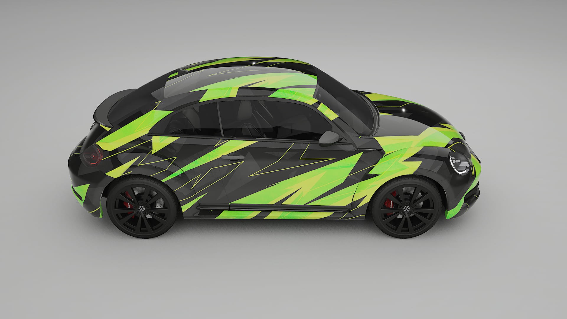 VW Beetle A5 prefacelift pre-LCI NINJA TURTLES – Ontworpen Wrap PPF Kit van Printbaar Polyurethaanfolie