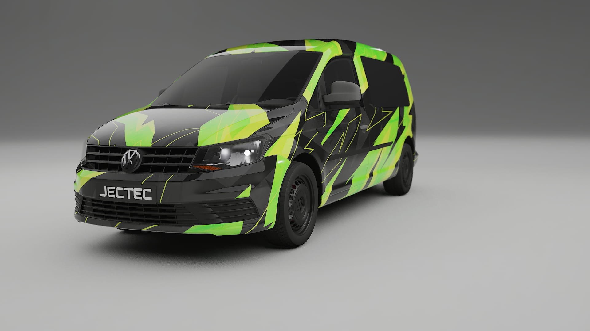 VW Caddy Maxi SB NINJA TURTLES – Ontworpen Wrap PPF Kit van Printbaar Polyurethaanfolie