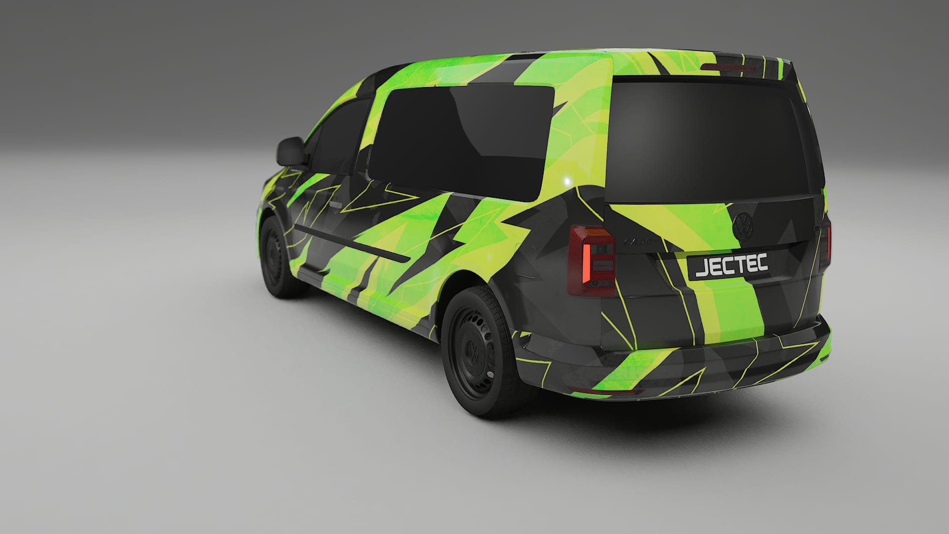 VW Caddy Maxi SB NINJA TURTLES – Ontworpen Wrap PPF Kit van Printbaar Polyurethaanfolie
