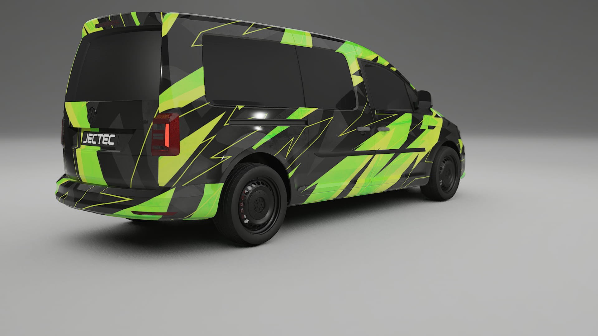 VW Caddy Maxi SB NINJA TURTLES – Ontworpen Wrap PPF Kit van Printbaar Polyurethaanfolie
