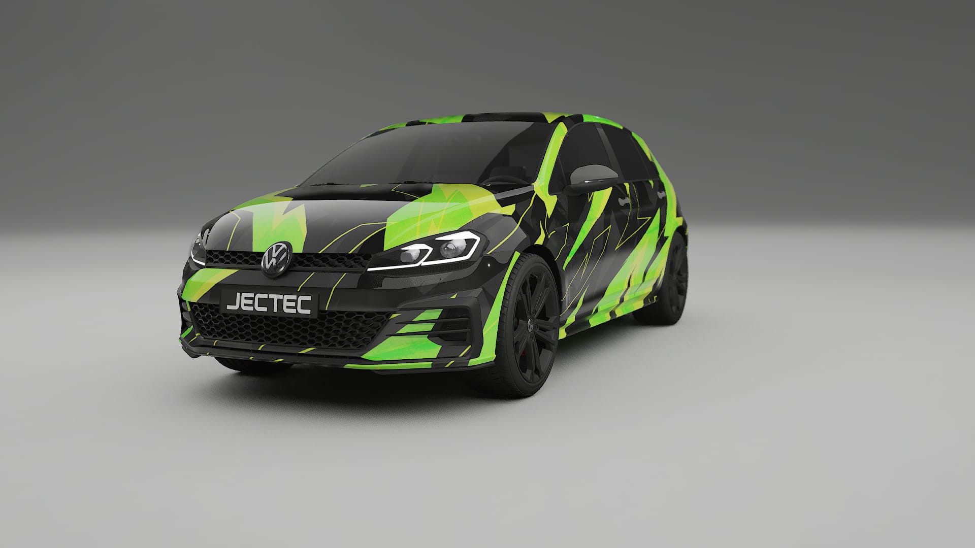 VW Golf Mk7 NINJA TURTLES – Ontworpen Wrap PPF Kit van Printbaar Polyurethaanfolie