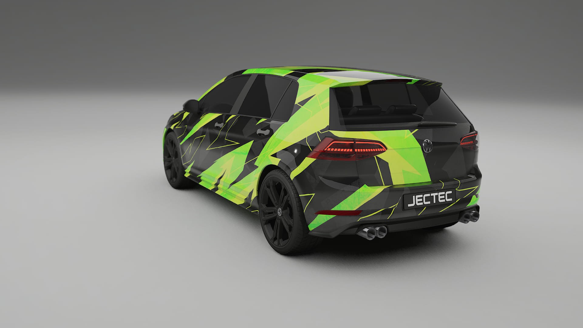 VW Golf Mk7 NINJA TURTLES – Ontworpen Wrap PPF Kit van Printbaar Polyurethaanfolie