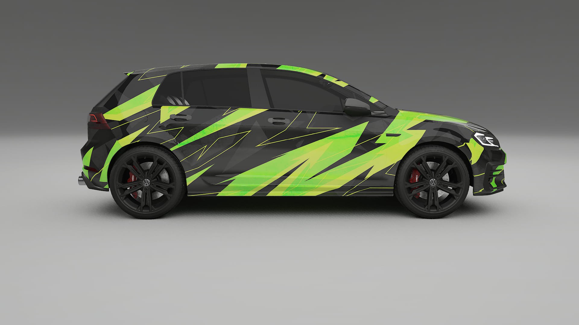 VW Golf Mk7 NINJA TURTLES – Ontworpen Wrap PPF Kit van Printbaar Polyurethaanfolie