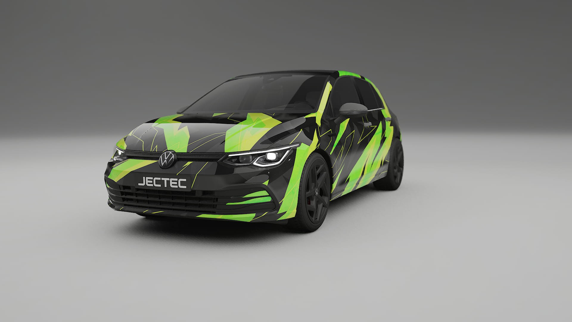 VW Golf Mk8 NINJA TURTLES – Ontworpen Wrap PPF Kit van Printbaar Polyurethaanfolie