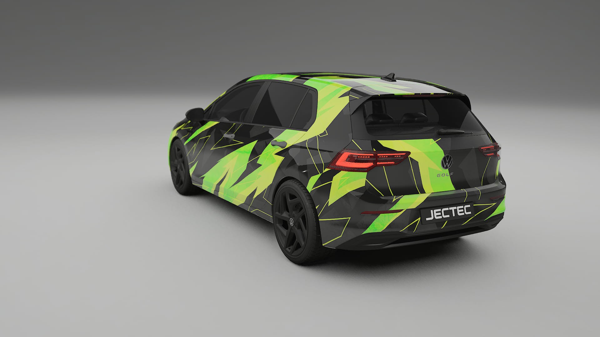 VW Golf Mk8 NINJA TURTLES – Ontworpen Wrap PPF Kit van Printbaar Polyurethaanfolie