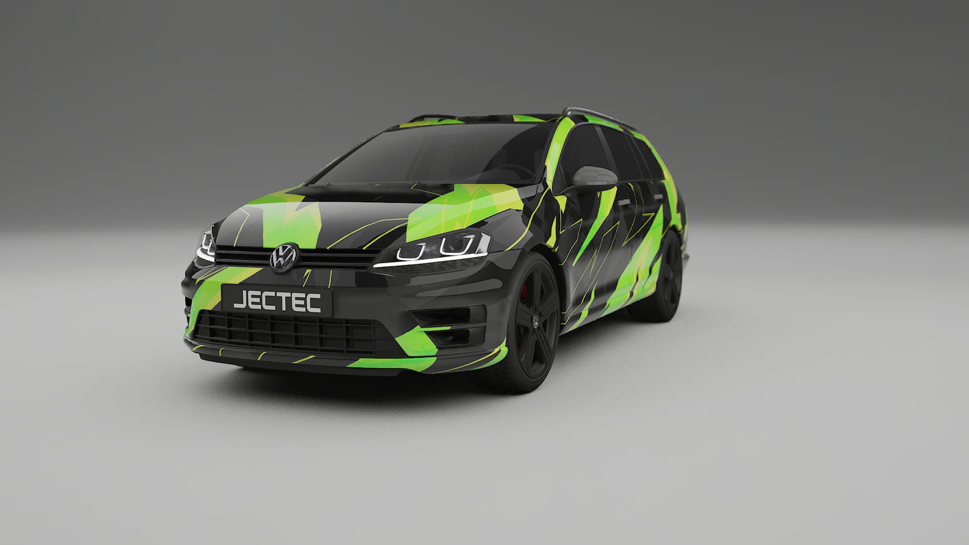 VW Golf Variant Mk7 NINJA TURTLES – Ontworpen Wrap PPF Kit van Printbaar Polyurethaanfolie