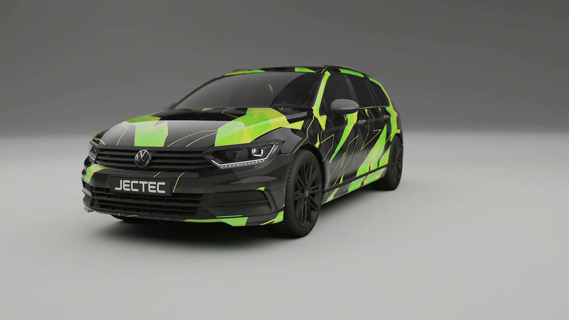 VW Passat VariantR B8 NINJA TURTLES – Ontworpen Wrap PPF Kit van Printbaar Polyurethaanfolie