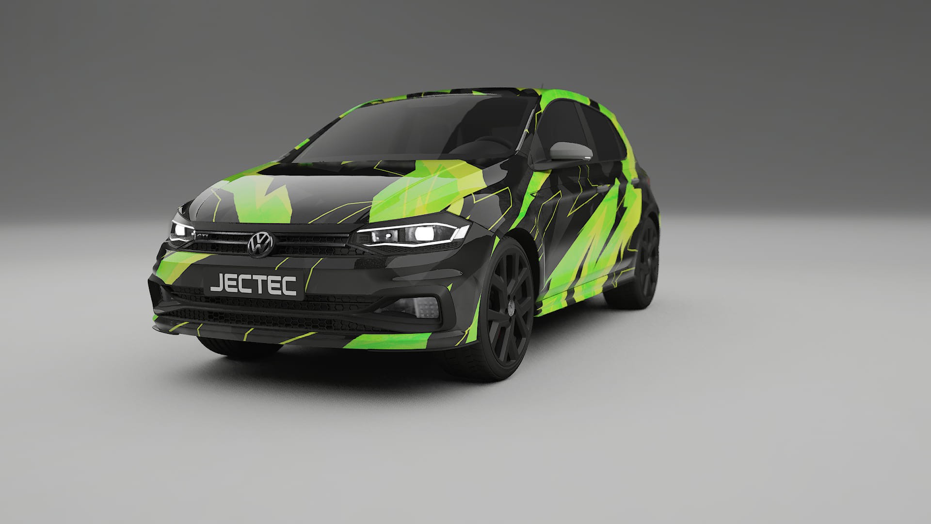 VW Polo GTI VI NINJA TURTLES – Ontworpen Wrap PPF Kit van Printbaar Polyurethaanfolie