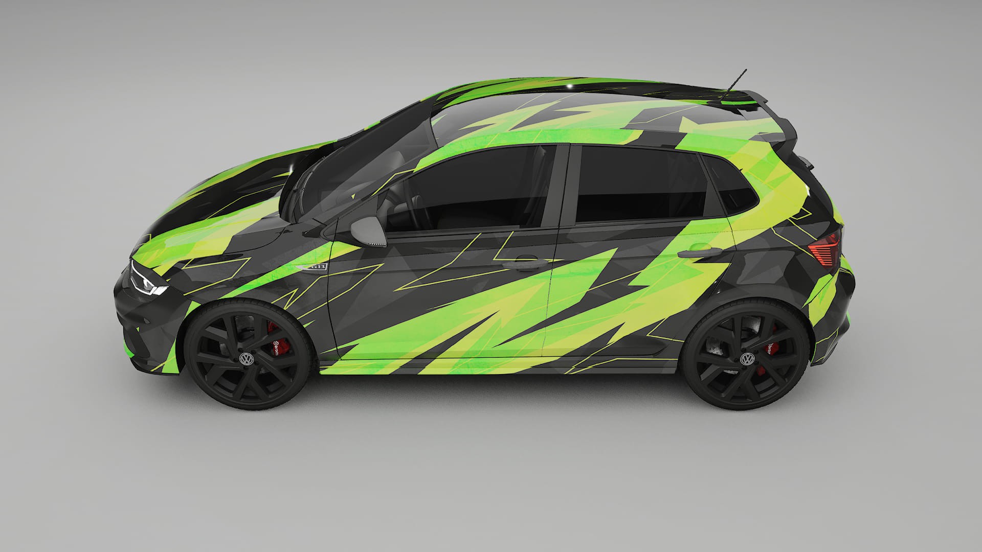 VW Polo GTI VI NINJA TURTLES – Ontworpen Wrap PPF Kit van Printbaar Polyurethaanfolie