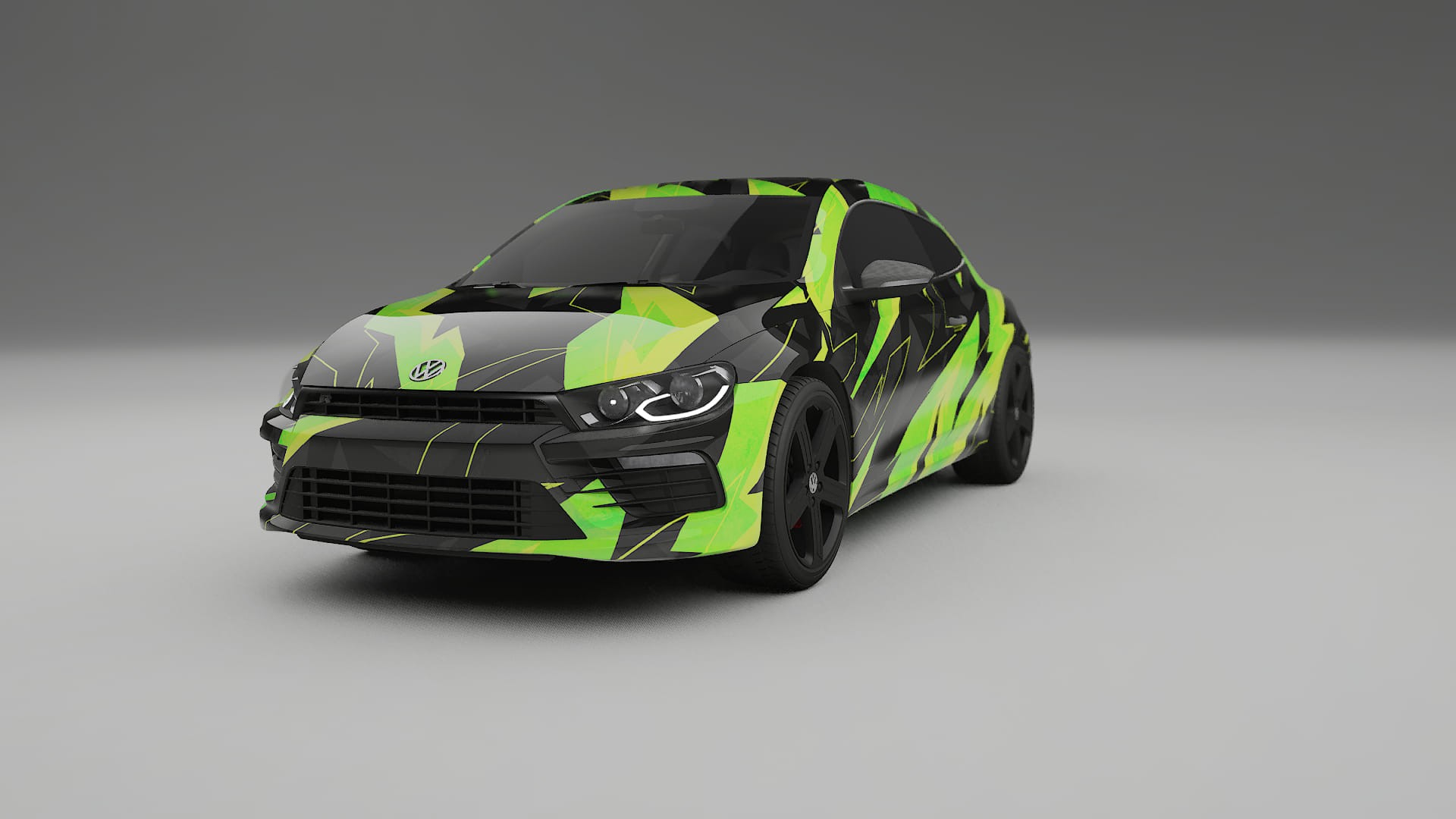 VW Scirocco R III NINJA TURTLES – Ontworpen Wrap PPF Kit van Printbaar Polyurethaanfolie