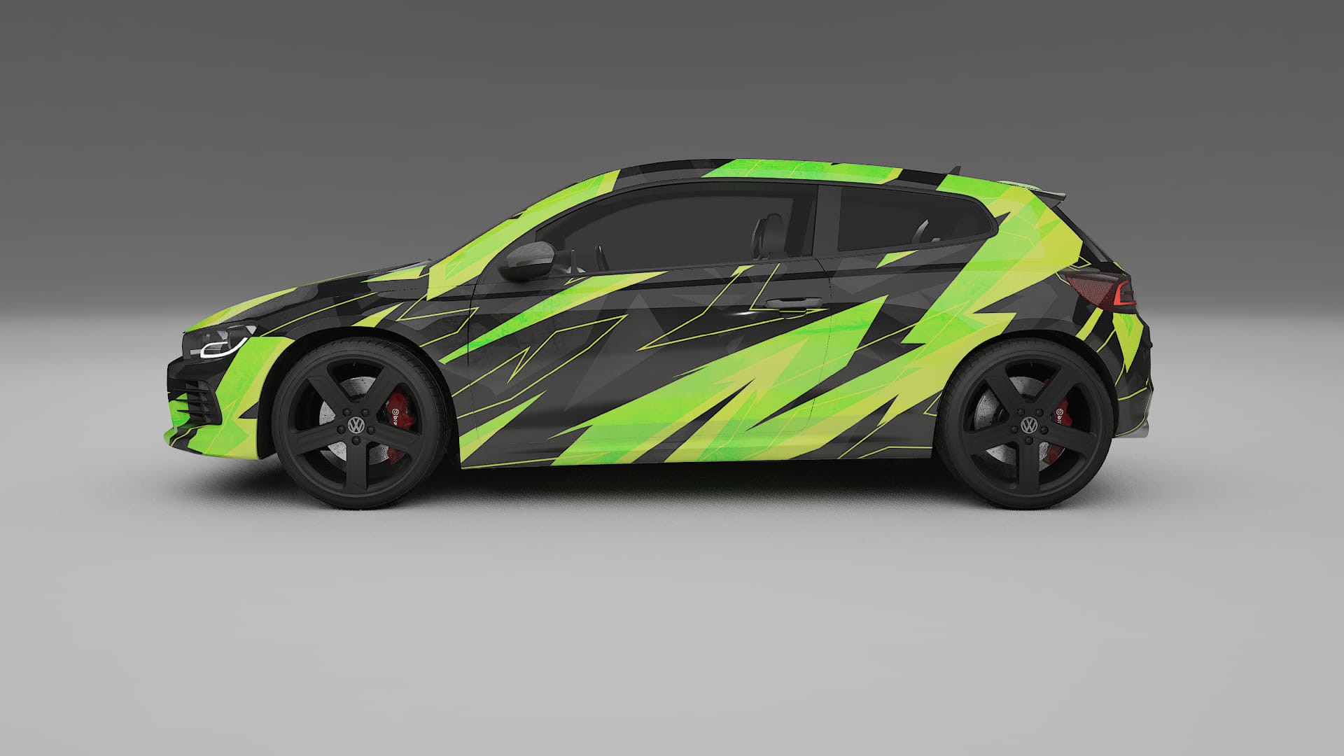 VW Scirocco R III NINJA TURTLES – Ontworpen Wrap PPF Kit van Printbaar Polyurethaanfolie