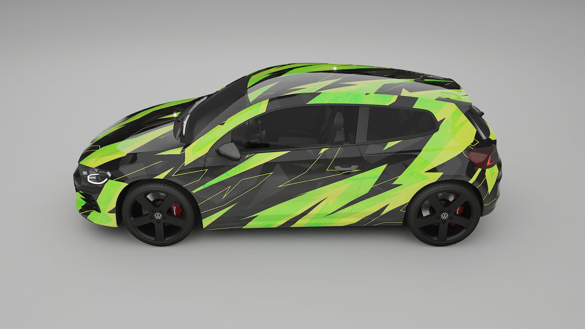 VW Scirocco R III NINJA TURTLES – Ontworpen Wrap PPF Kit van Printbaar Polyurethaanfolie