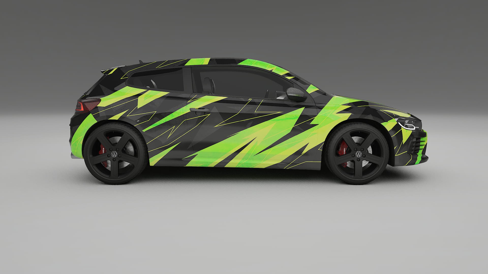 VW Scirocco R III NINJA TURTLES – Ontworpen Wrap PPF Kit van Printbaar Polyurethaanfolie