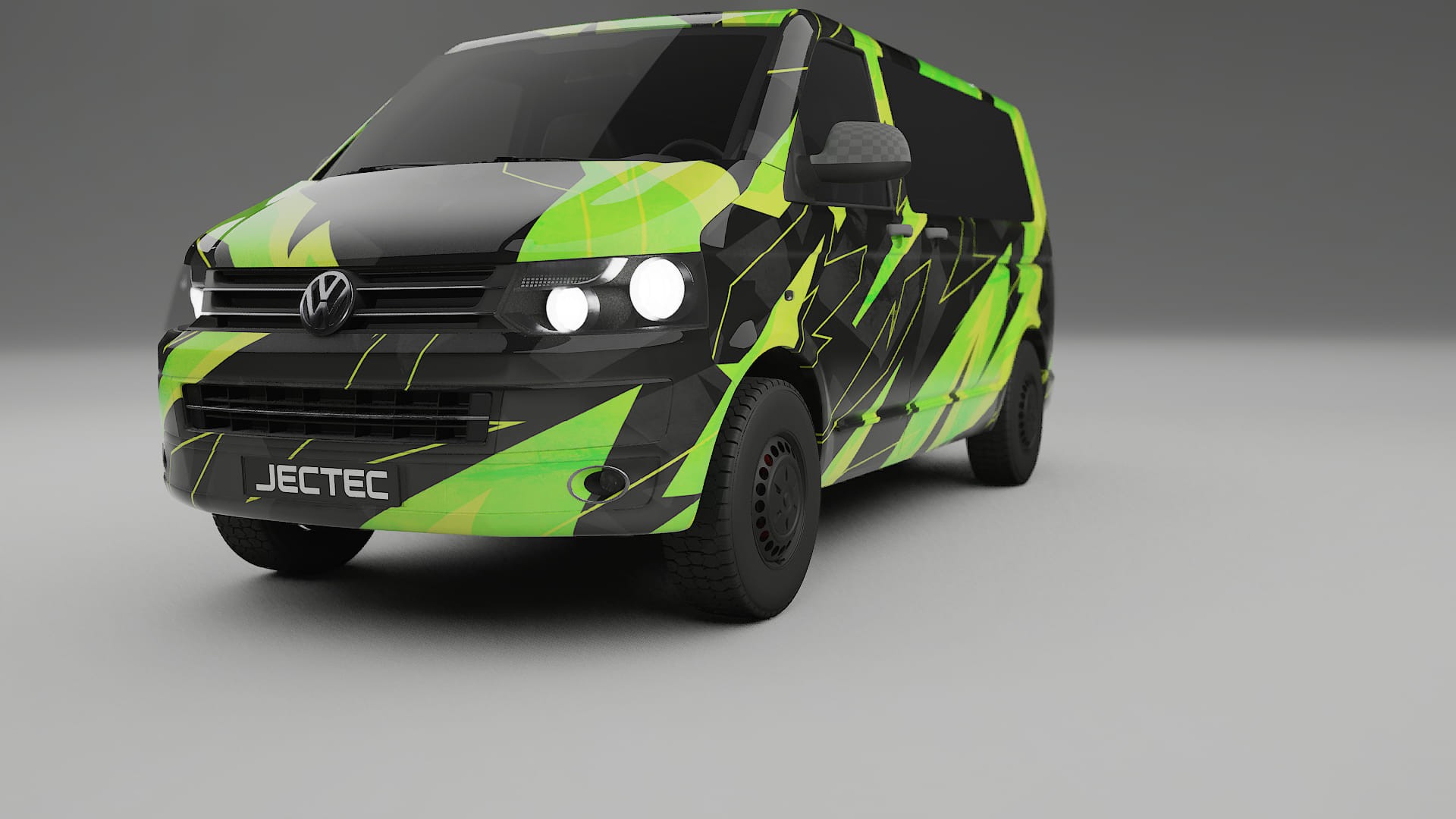 VW Transporter T5 Caravelle NINJA TURTLES – Ontworpen Wrap PPF Kit van Printbaar Polyurethaanfolie