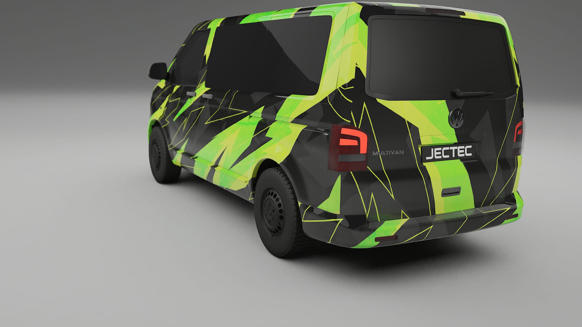VW Transporter T5 Caravelle NINJA TURTLES – Ontworpen Wrap PPF Kit van Printbaar Polyurethaanfolie
