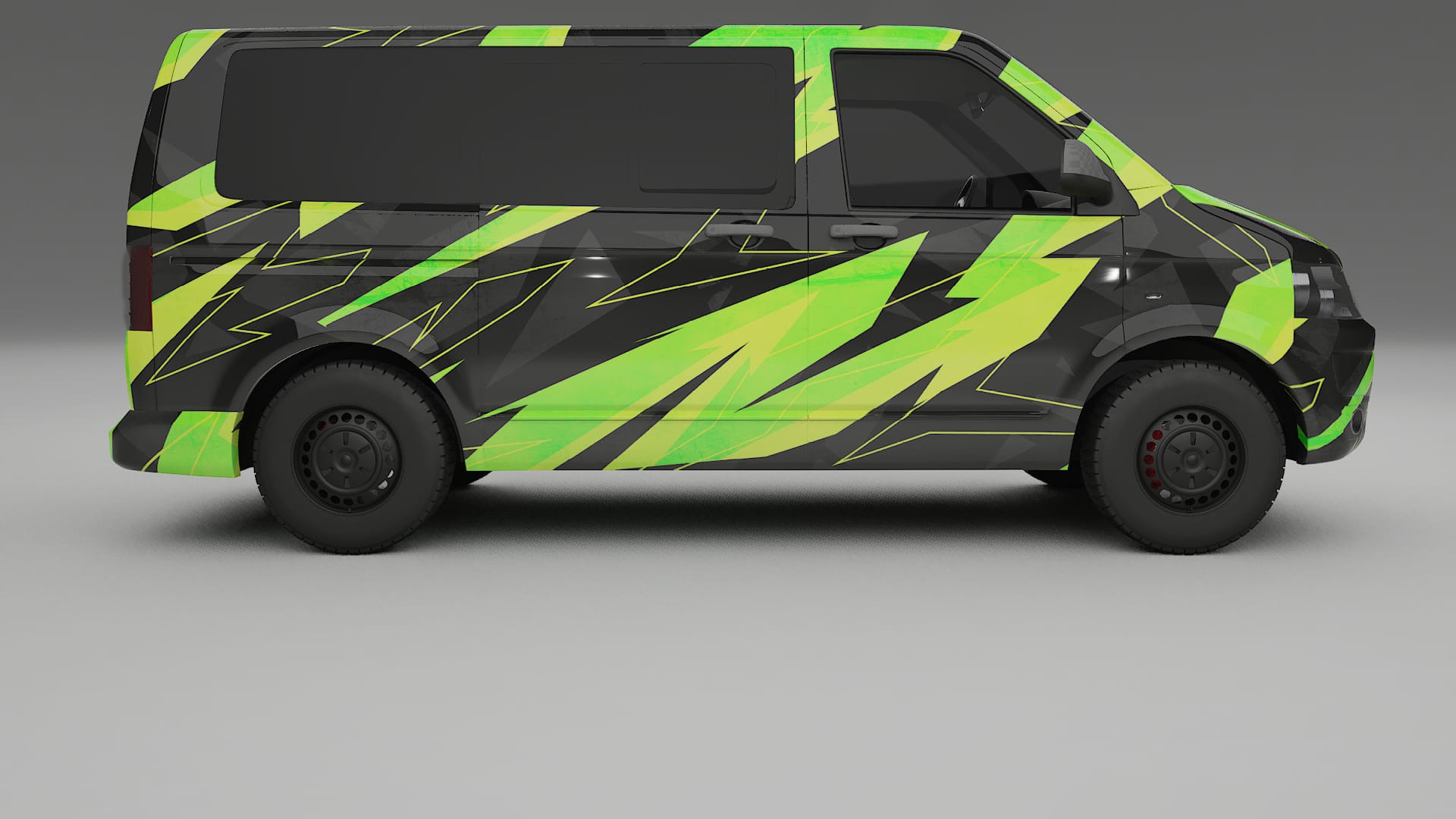 VW Transporter T5 Caravelle NINJA TURTLES – Ontworpen Wrap PPF Kit van Printbaar Polyurethaanfolie
