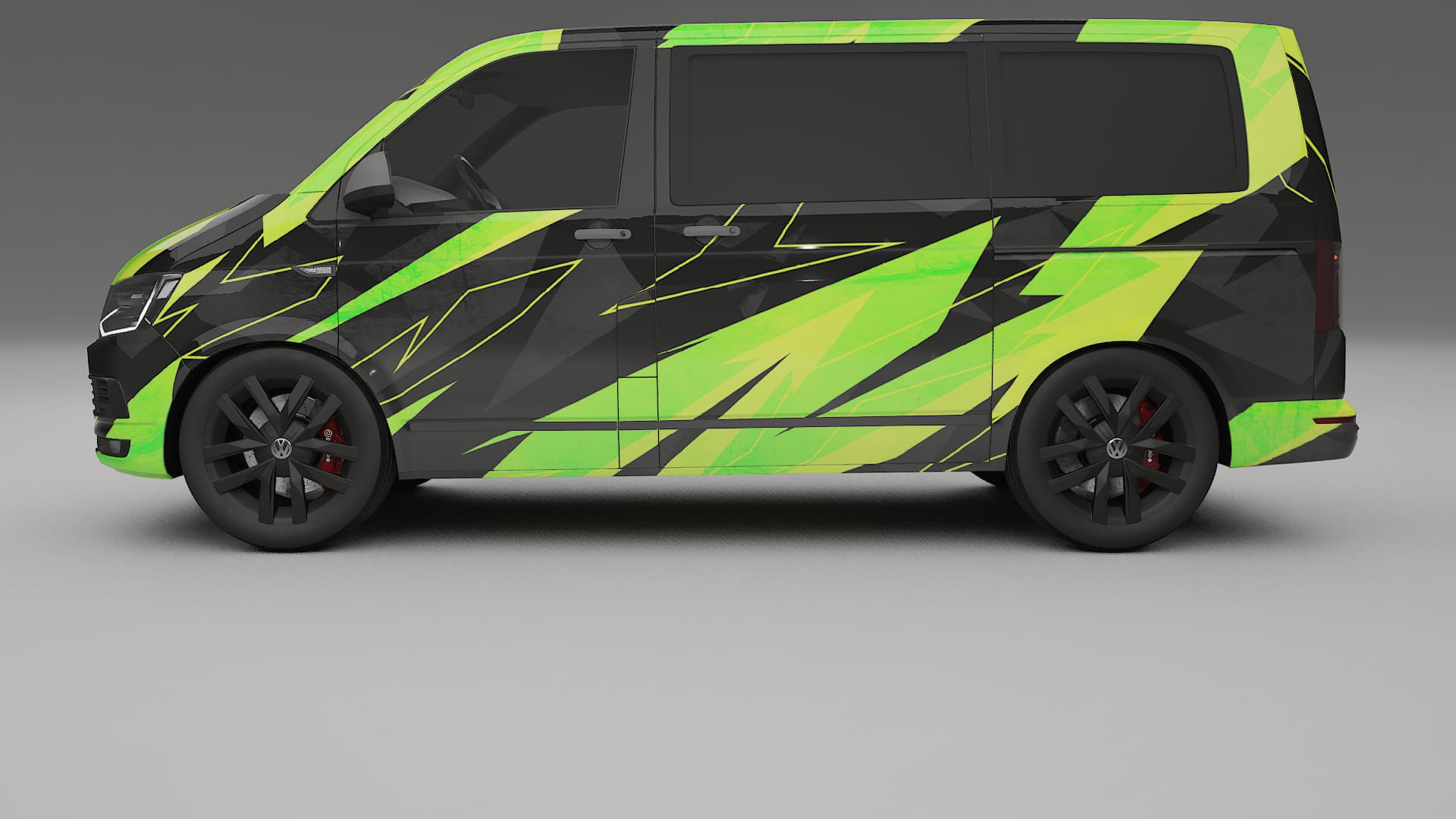 VW Transporter T6 Multivan NINJA TURTLES – Ontworpen Wrap PPF Kit van Printbaar Polyurethaanfolie