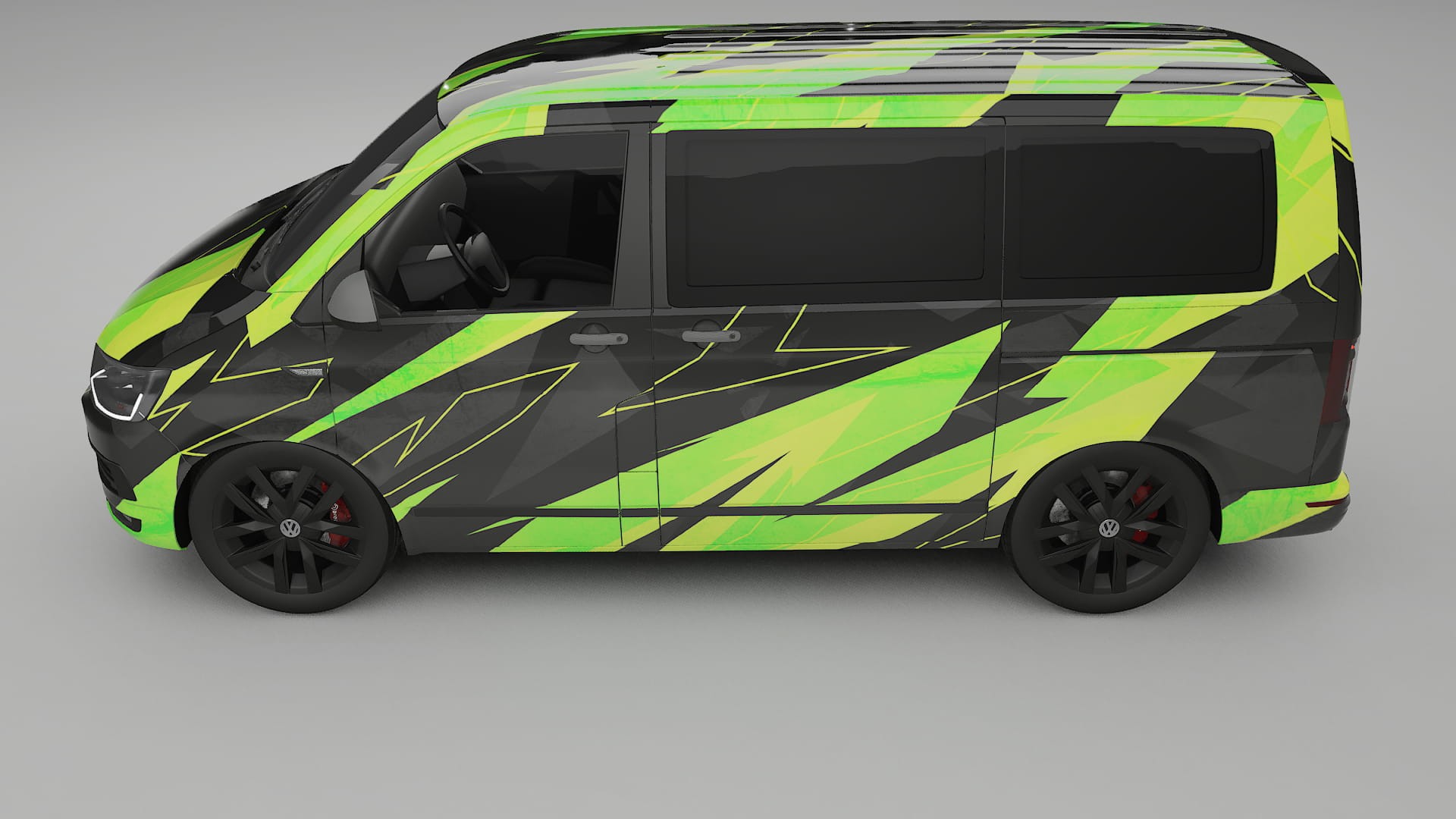 VW Transporter T6 Multivan NINJA TURTLES – Ontworpen Wrap PPF Kit van Printbaar Polyurethaanfolie