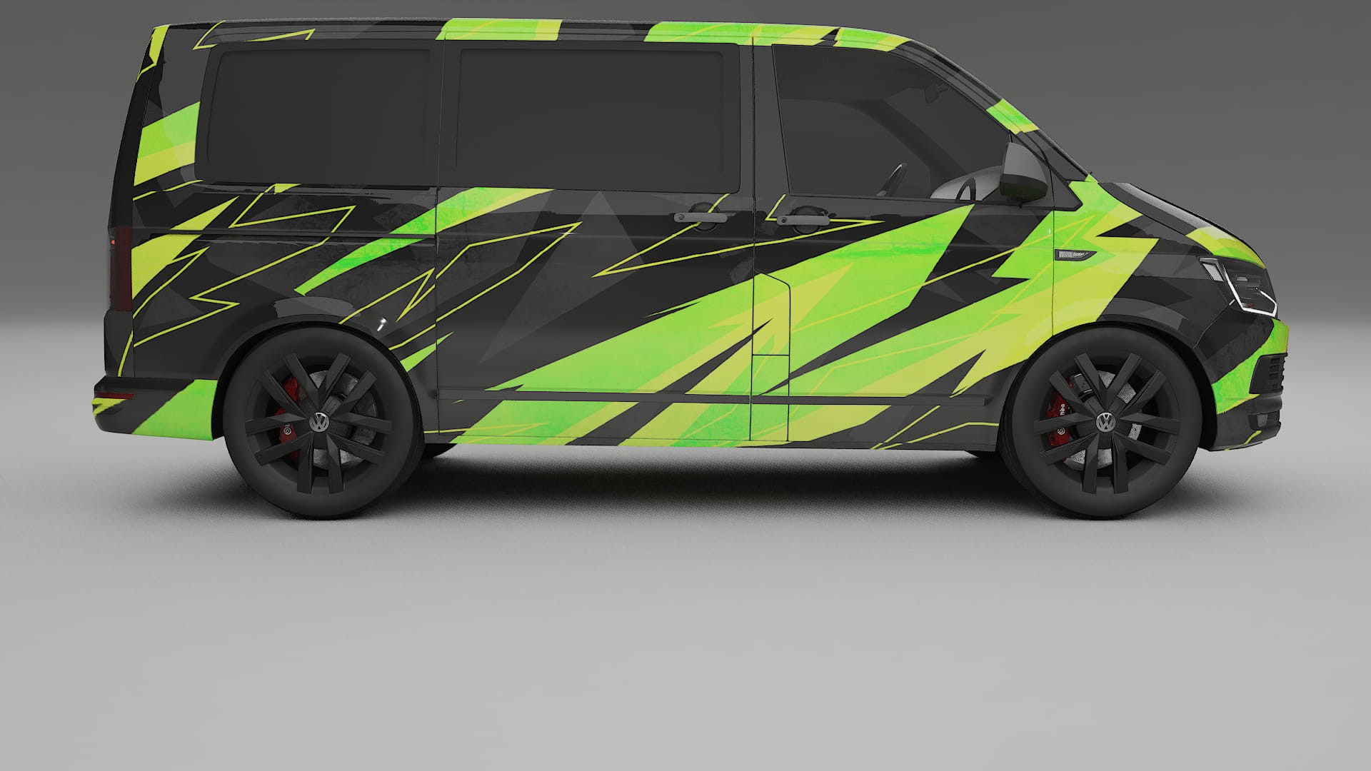 VW Transporter T6 Multivan NINJA TURTLES – Ontworpen Wrap PPF Kit van Printbaar Polyurethaanfolie