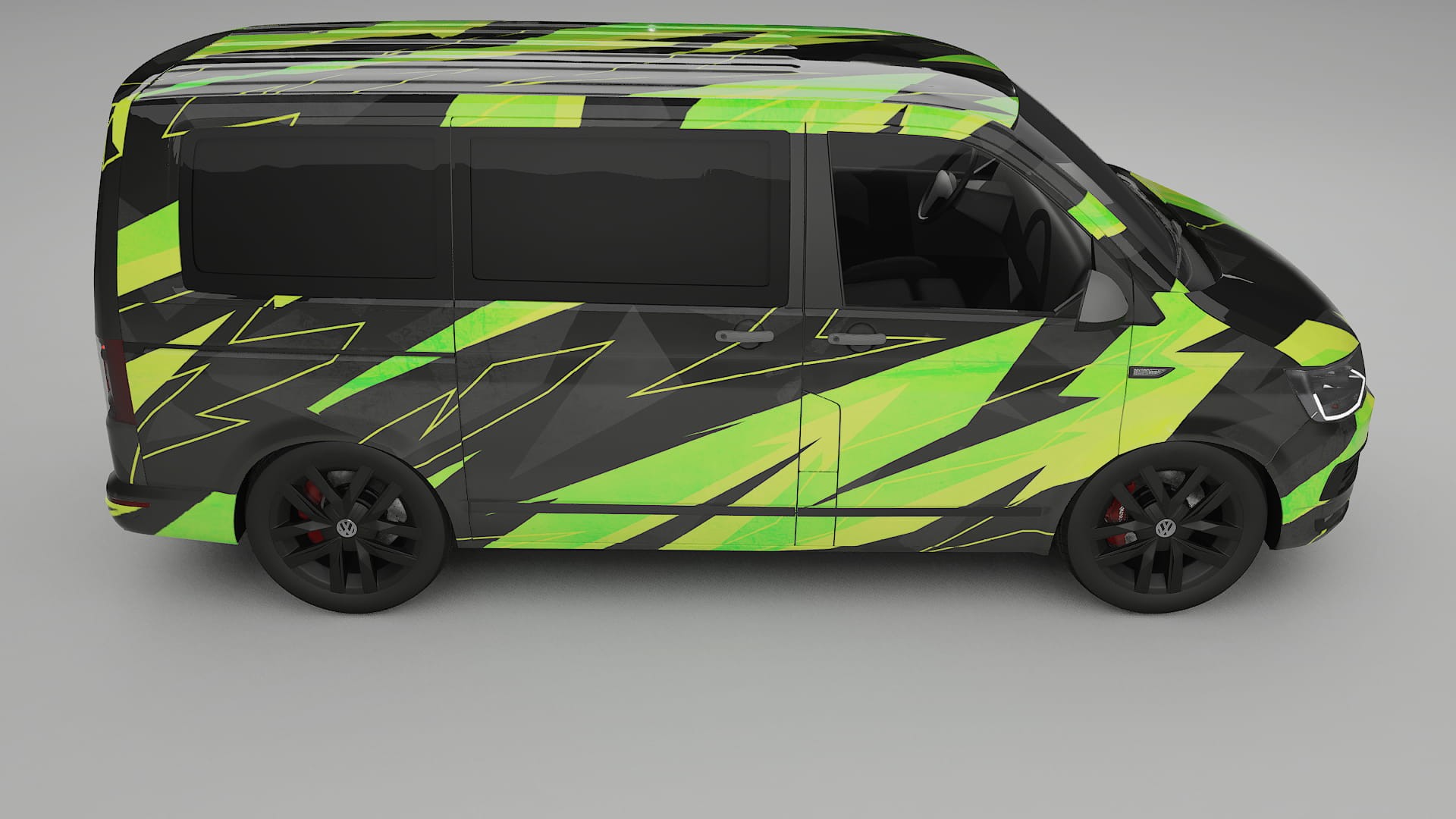 VW Transporter T6 Multivan NINJA TURTLES – Ontworpen Wrap PPF Kit van Printbaar Polyurethaanfolie