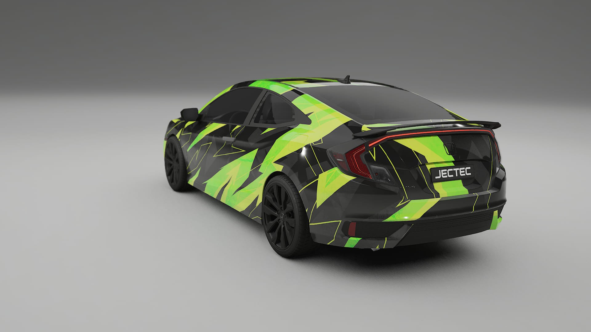 Honda Civic coupe prefacelift pre-LCI NINJA TURTLES – Ontworpen Wrap PPF Kit van Printbaar Polyurethaanfolie