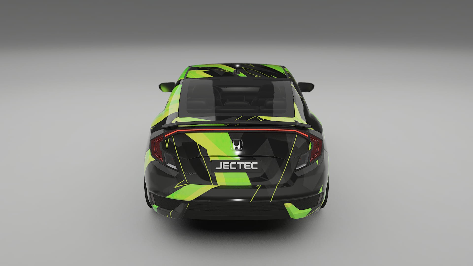 Honda Civic coupe prefacelift pre-LCI NINJA TURTLES – Ontworpen Wrap PPF Kit van Printbaar Polyurethaanfolie