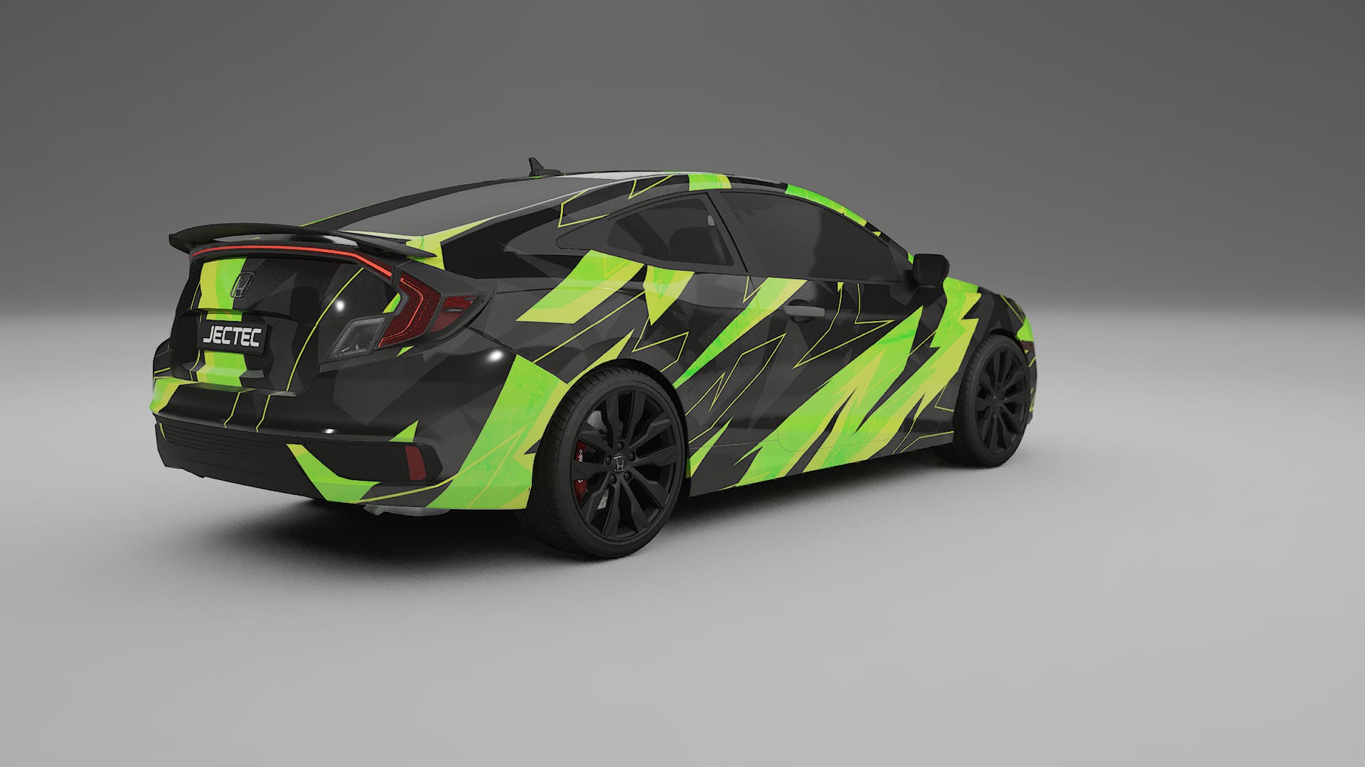 Honda Civic coupe prefacelift pre-LCI NINJA TURTLES – Ontworpen Wrap PPF Kit van Printbaar Polyurethaanfolie