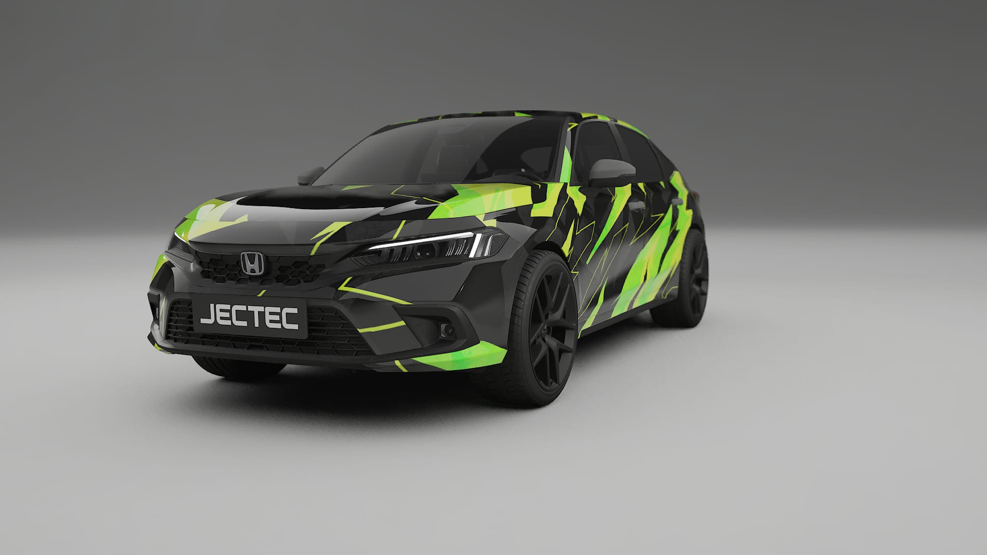 Honda Civic hatchback NINJA TURTLES – Ontworpen Wrap PPF Kit van Printbaar Polyurethaanfolie