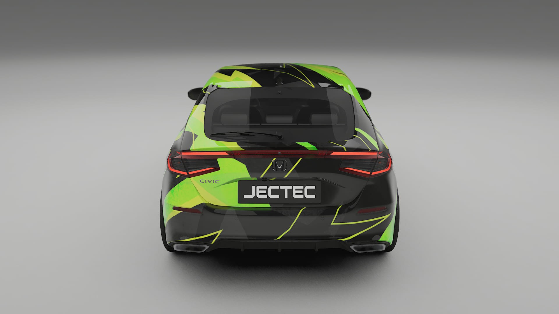 Honda Civic hatchback NINJA TURTLES – Ontworpen Wrap PPF Kit van Printbaar Polyurethaanfolie