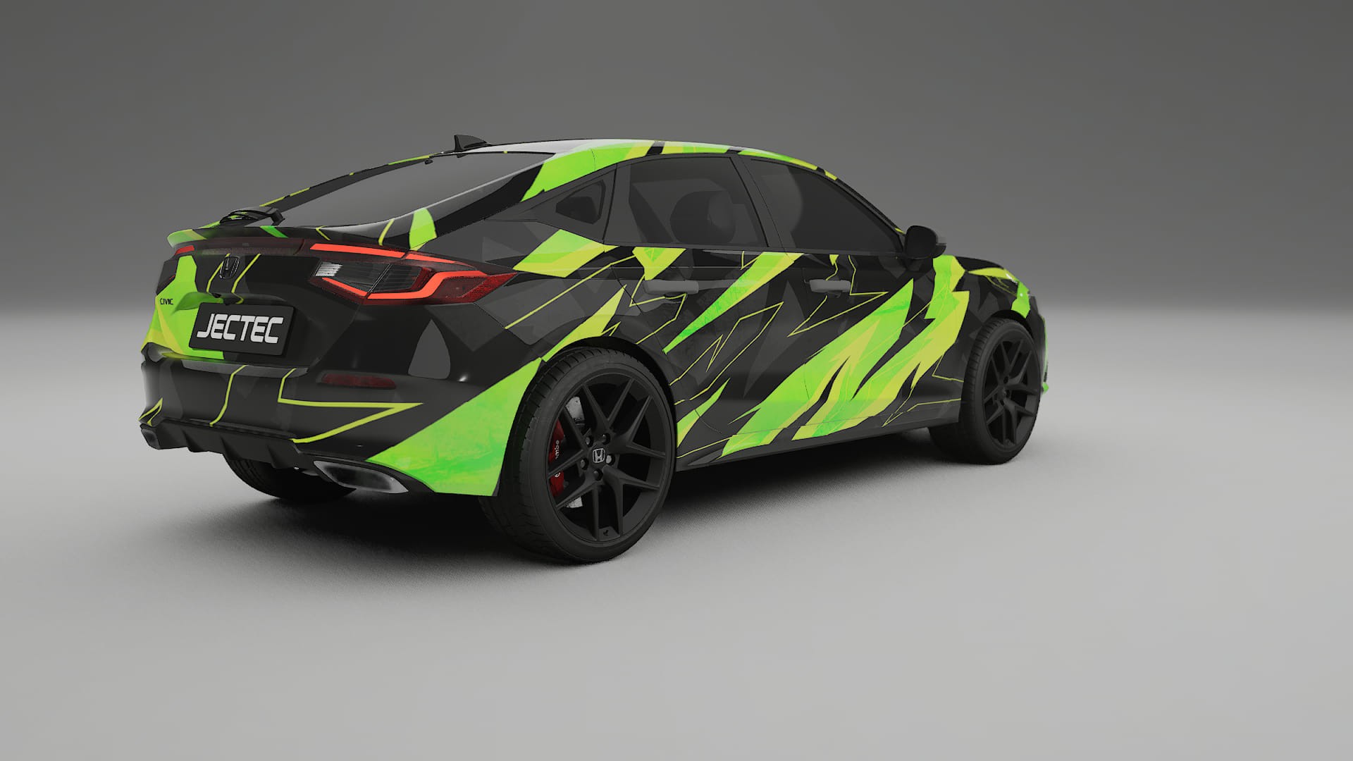 Honda Civic hatchback NINJA TURTLES – Ontworpen Wrap PPF Kit van Printbaar Polyurethaanfolie