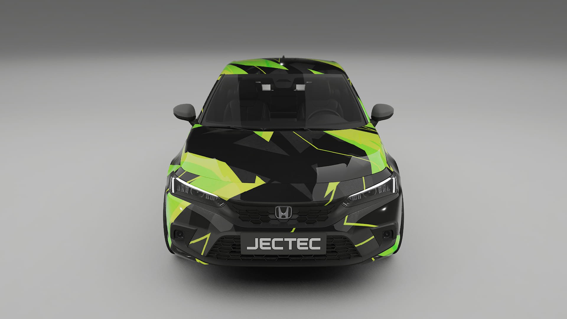 Honda Civic hatchback NINJA TURTLES – Ontworpen Wrap PPF Kit van Printbaar Polyurethaanfolie