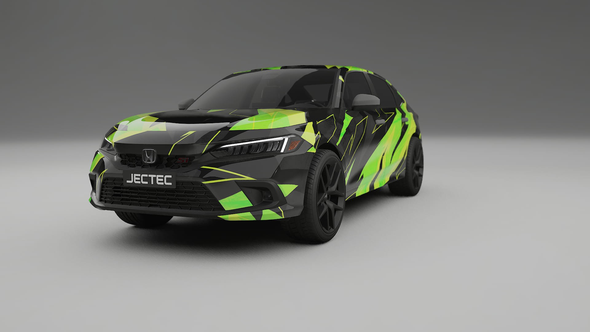 Honda Civic Si NINJA TURTLES – Ontworpen Wrap PPF Kit van Printbaar Polyurethaanfolie